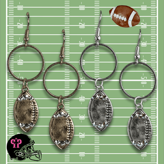 Football Game Day earring with Austrian crystals - LC - Boutique Bella BellaEarrings