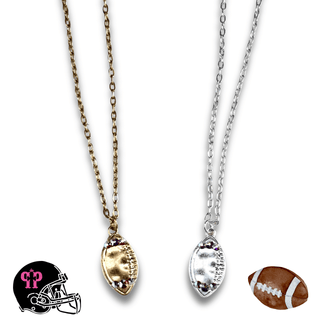 Football Game Day necklace with Austrian crystals - LC - Boutique Bella BellaNecklaces