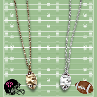 Football Game Day necklace with Austrian crystals - LC - Boutique Bella BellaNecklaces