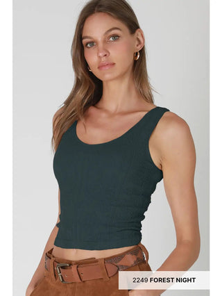 Forest Night Reversible Lace Tank Top - Boutique Bella BellaTank Top