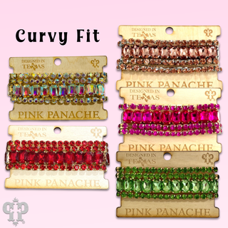 Four strand mixed rhinestone bracelet, two sizes - Boutique Bella BellaBracelets
