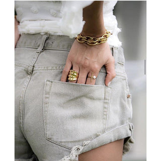 Frankie Oval Link Bracelet - Boutique Bella BellaBracelet