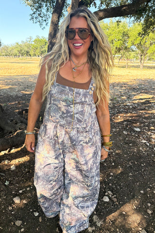 Free Range Camo Overalls *Pre-Order* - Boutique Bella BellaOveralls