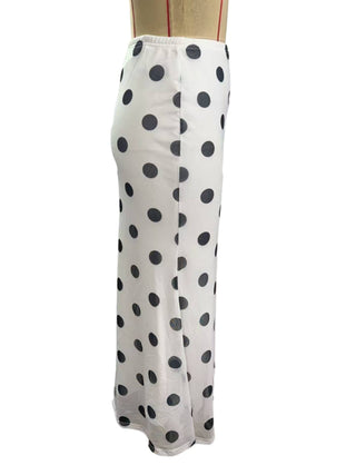 French romance Polka Dots Midi skirt - Boutique Bella Bellaskirt