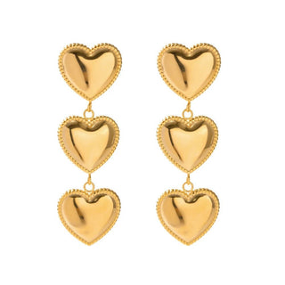 Frenchie Heart Drop Earring - Boutique Bella BellaEarring