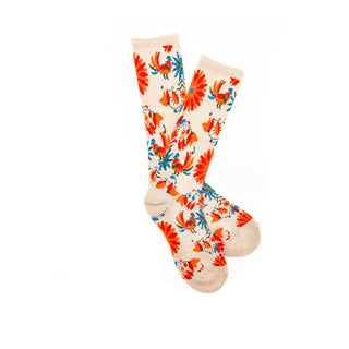 Fringe Otomi Tan Socks - Boutique Bella BellaSocks