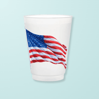 Frosted Cup - American Flag - Boutique Bella BellaCup
