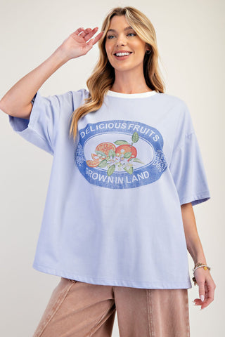 Fruit Washed Tee - Boutique Bella BellaT-shirt