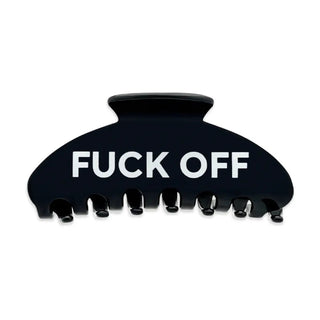 Fuck Off Black Hairclip - Boutique Bella BellaHair Clip