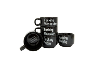 "Fucking Week" Mugs (Set of 5) - Boutique Bella BellaMug Set
