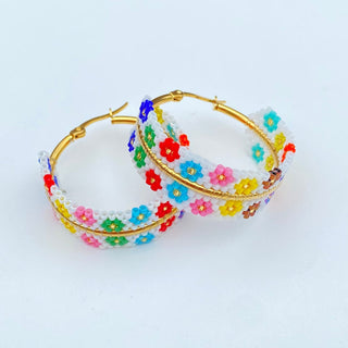 Full Bloom Hoops - Boutique Bella BellaEARRINGS