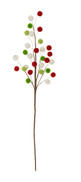 Fun & Festive Pom Pom Christmas Accent Pick - Boutique Bella BellaChristmas Decor