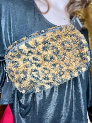 Fuzzy Convertible Bum Bag/Fanny Pack - Boutique Bella BellaPurses