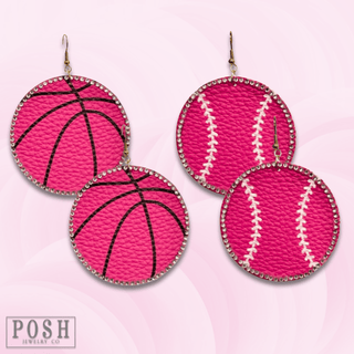 Game-day ball earring, last call - Boutique Bella BellaEarrings