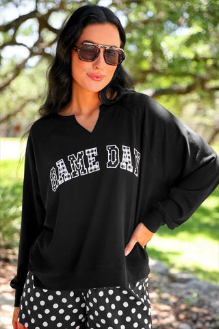 Game Day French Terry Pullover - Boutique Bella BellaSweatshirt