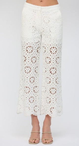 Garden Wide Leg Cropped Pant - Boutique Bella BellaPants