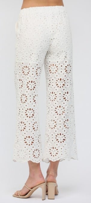 Garden Wide Leg Cropped Pant - Boutique Bella BellaPants