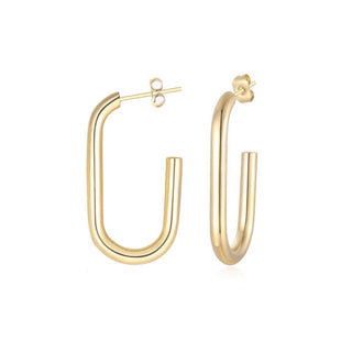 Gena Hoop Thin - Boutique Bella BellaEarring