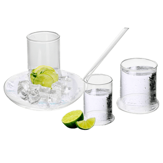 Genie Lamp Stackable Water Carafe Glasses Set 1000 Ml Glass Pitcher With 2 7OZ Glass - Boutique Bella Bella