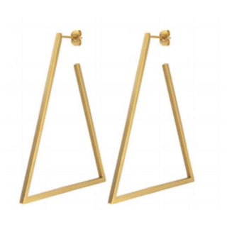 Geo Triangle Hoop - Boutique Bella BellaEarrings