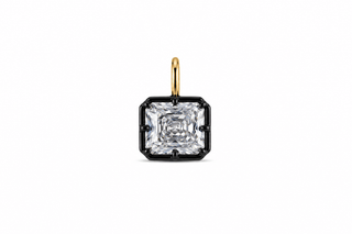 Georgian Bezel Emerald Cut Charm - Boutique Bella BellaCharm