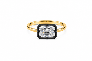 Georgian Bezel Emerald Cut Ring - Boutique Bella BellaRing