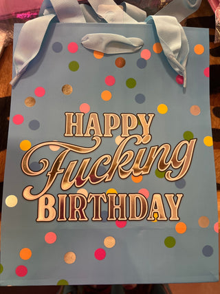 Gift Bag - Happy Fucking Birthday - Boutique Bella Bellagift bag