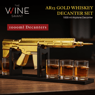 Gifts For Men Dad 1000 Ml Whiskey Decanter Set With 4 Glasses Unique Anniversary Bir - Boutique Bella Bella