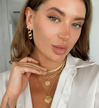 Gigi Double Coin Necklace - Boutique Bella BellaNecklace