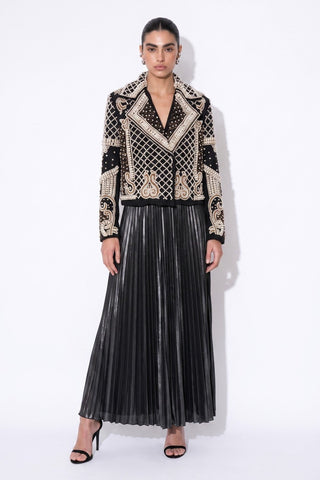 Gilded Glamour Embellished Jacket - Boutique Bella BellaJacket