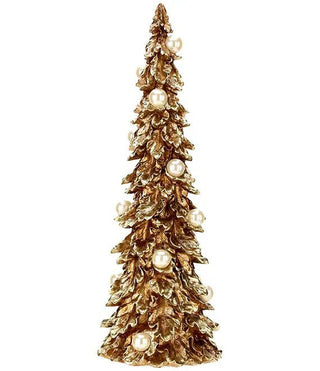 Gilded Pearl Tree Figurine Lg - Boutique Bella BellaChristmas Tree