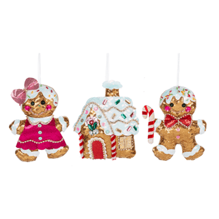 Gingerbread Family Ornament - Boutique Bella BellaChristmas Ornament