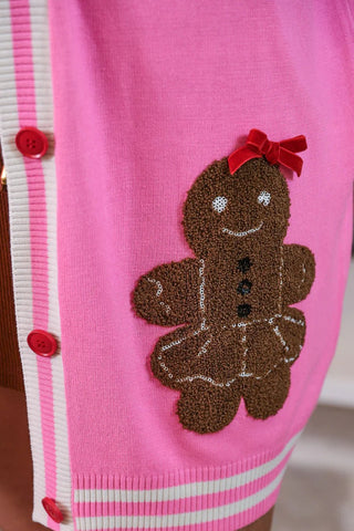 Ginny The Gingerbread Girl Long Cardigan - Boutique Bella BellaCardigan