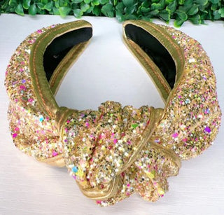 Girls Gold Shimmery Headband - Boutique Bella BellaHeadband