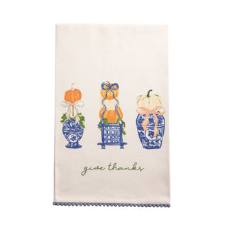 Give Thanks Topiary Towel - Boutique Bella BellaThanksgiving