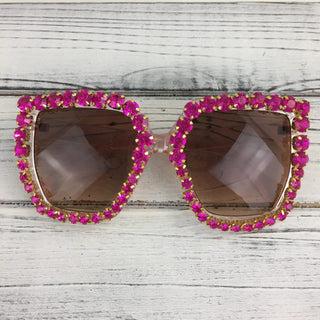 Glamour Society Rhinestone Sunglasses - Boutique Bella BellaSunglasses