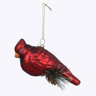 Glass Cardinal Ornament - Boutique Bella BellaOrnament