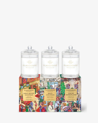 Glasshouse Christmas Trio - Boutique Bella BellaCandle