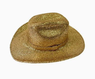 Glitter Cowboy Unisex Faux Suede - Boutique Bella BellaHat