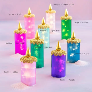 Glitterville Fabulous Flicker LED Candle - Assorted - Boutique Bella Bellaflameless candles