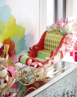 Glitterville Parisian Sleigh Tabletop Christmas Decoration - Boutique Bella BellaChristmas Decor