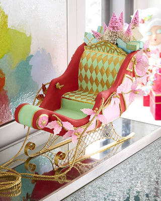 Glitterville Parisian Sleigh Tabletop Christmas Decoration - Boutique Bella BellaChristmas Decor