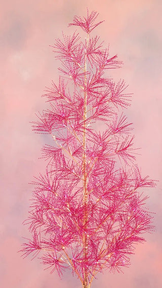 Glitterville’s Pink Metallic Tree with Lights – 6 ft - Boutique Bella BellaChristmas Tree