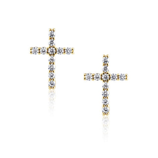 Glitz Cross Stud - Boutique Bella BellaEarring
