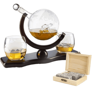 Globe Car Whiskey Decanter 1 Premium Barware Gift Elegant Drinkware Collection - Boutique Bella BellaDecanter Sets