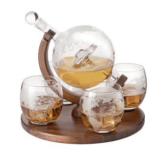 Globe Car Whiskey Decanter Premium Barware Gift Elegant Drinkware Collection - Boutique Bella BellaDecanter Sets