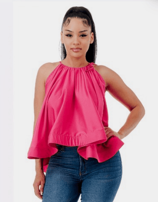 Go with the Flow Top - Hot Pink - Boutique Bella BellaTops