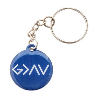 God is Greater Tap to Pray Keychain - Navy - Boutique Bella BellaKeychain