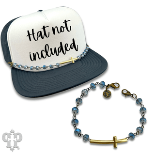 Gold cross beaded trucker hat chain - Boutique Bella BellaTrucker Hat Chain