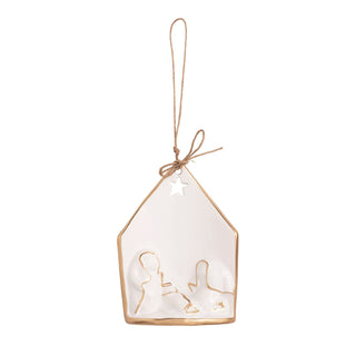 Gold Edge Nativity Ornament - Boutique Bella BellaChristmas Ornament
